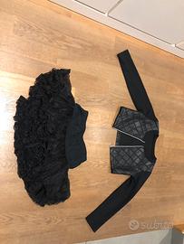Due gonne, giacca, maglietta elegante bimba