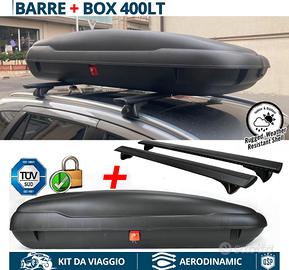 Baule Box 400Lt con BARRE per Renault Captur II