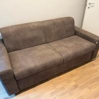 Divano letto grigio poco usato