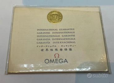 Omega garanzia anni 60 in bianco