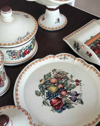 Lotto completo ceramiche FACCIOLINI. Linea frutta