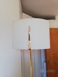 PIANTANA IN ACCIAIO CROMATO ORO CON FORMELLE IN VE
