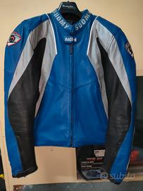GIUBBOTTO GIACCA IN PELLE MOTO SUOMY RACE-K TG. 52