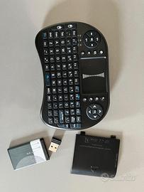 Tastiera mini wireless e mouse touchpad Smart TV