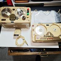 2 magnetofoni ,registratori a bobine Geloso g255 e