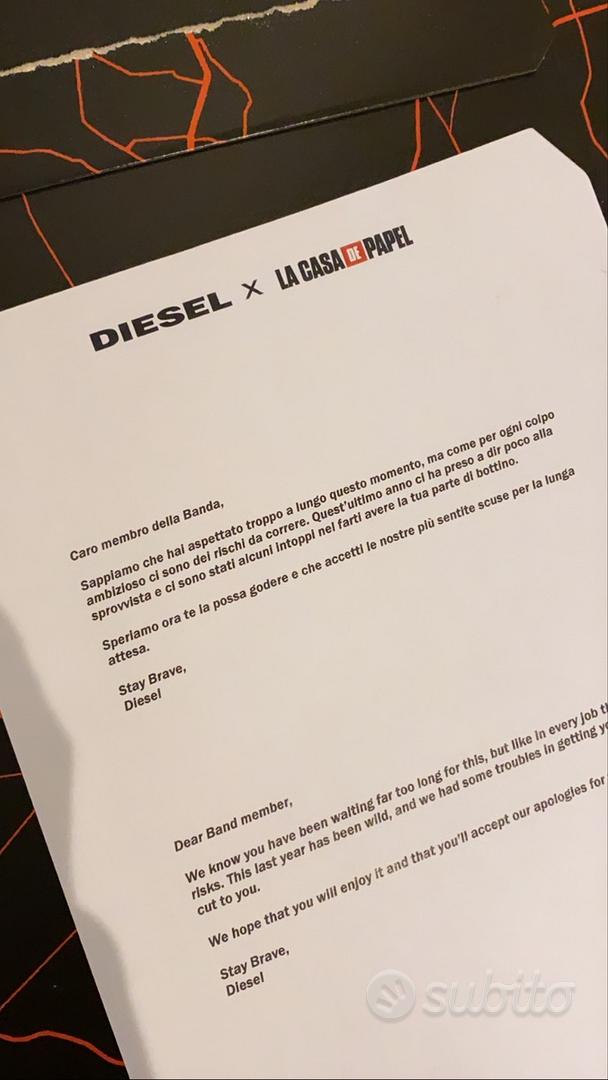 Diesel tuta casa outlet di carta