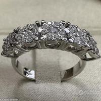 ANELLO ILLUSIONE ORO 18kt. CON DIAMANTI NATURALI