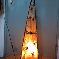 lampada da terra stile marocchino vera pelle 