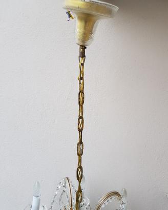 Lampadario in cristallo di Boemia antico 