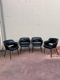 4 sedie Kilta Olli Mannermaa per Cassina anni ‘60