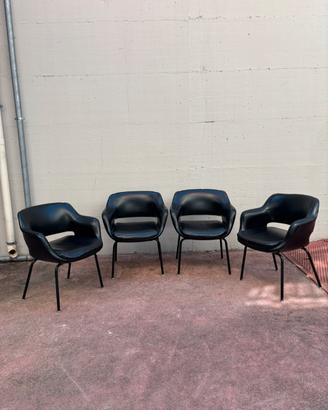 4 sedie Kilta Olli Mannermaa per Cassina anni ‘60