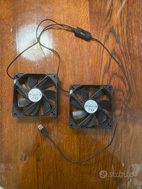 Doppia ventola USB da 120mm 5V Eluteng