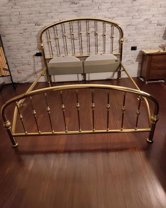 Letto matrimoniale ottone 