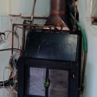 Termocamino e rivestimento granito e pietra