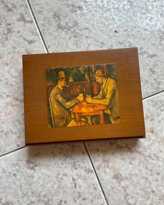 Carte da gioco con quadro di cezanne