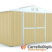 Box giardino lamiera zincata 327x155 beige