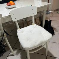 4 sedie ikea idolf bianche