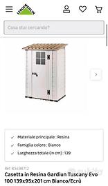 Casetta giardino nuova
