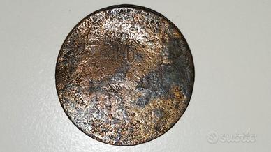 Moneta 10 centesimi 1864