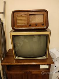 Televisione e radio vintage- ideali da collezione