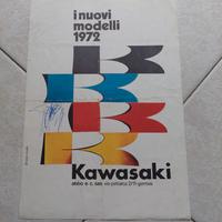 Depliant originale Kawasaki 1972
