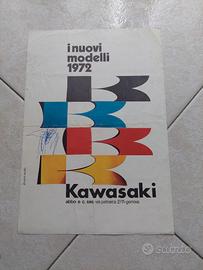 Depliant originale Kawasaki 1972