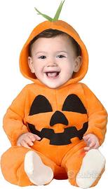 Costume Zucca di Halloween per bambini 12-18 mesi
