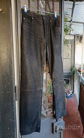 Pantaloni in pelle di bufalo vintage 90