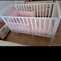 Lettino con sbarre e cassetto estraibile Picci