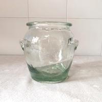 Vaso vetro barattolo pesante bombato Arbanella