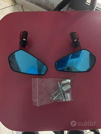 Specchietti Rossi/Neri In Carbonio