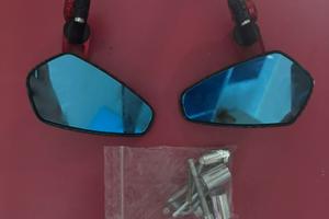 Specchietti Rossi/Neri In Carbonio