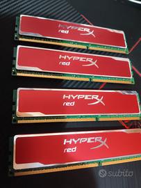DDR3 Kingston HyperX Red 1600MHz  32GB (4x8GB)