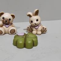 Thun Teddy e coniglietto quadrifoglio Bauli 