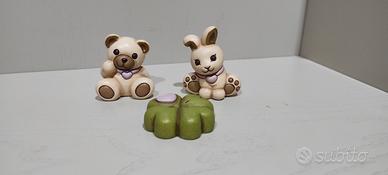 Thun Teddy e coniglietto quadrifoglio Bauli 