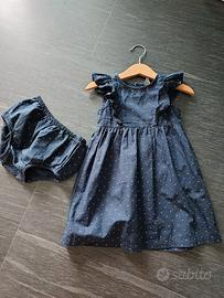 Abitino bambina con culotte coordinata - 24 mesi
