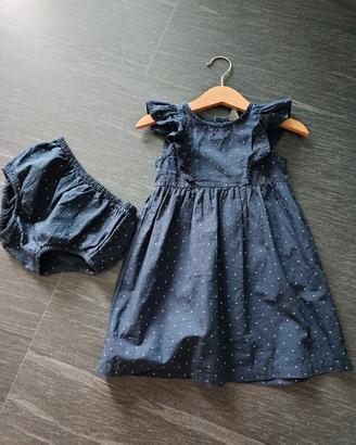 Abitino bambina con culotte coordinata - 24 mesi