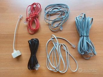 6 cavi telefonici RJ-11