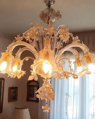 Lampadario vetro murano 