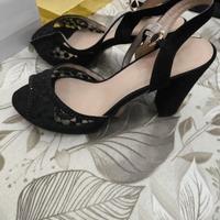 Sandali con zeppa alta 39 (descrizione)