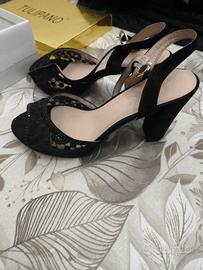 Sandali con zeppa alta 39 (descrizione)