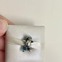 Charm pinguino in argento