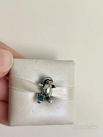 Charm pinguino in argento
