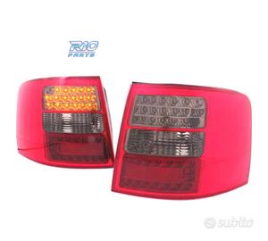 FANALI A LED AUDI A6 C4 AVANT 97-04 ROSSO AFFUMICA