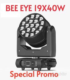 Testa Mobile Led BEE EYE 19X40W RGBW DMX Powercon