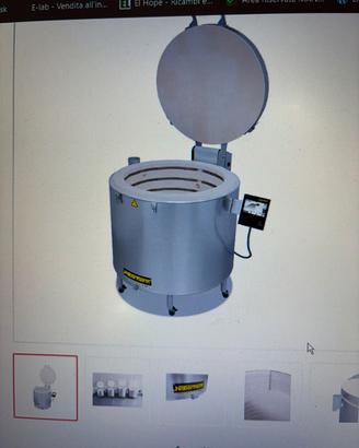 Forno ceramica e vetro fusione