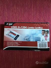 Scheda Notebook usb 2.0 + FireWire
