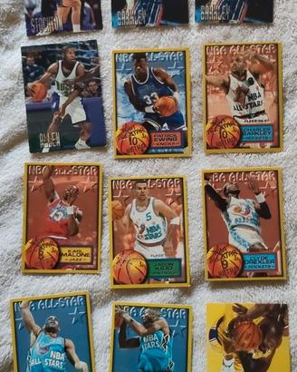 Lotto di carte NBA Fleer originali anno 96/97