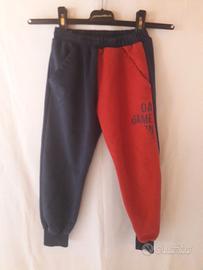 PANTALONI TUTA BLU E ROSSO "READY" UNISEX BIMBI 6A