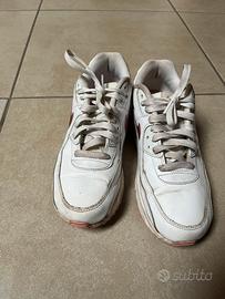 Nike air max bianco e rosa